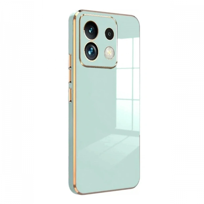 Mey İthalat®   Poco M6 Pro 4G Kılıf Volet Silikon - Açık Yeşil