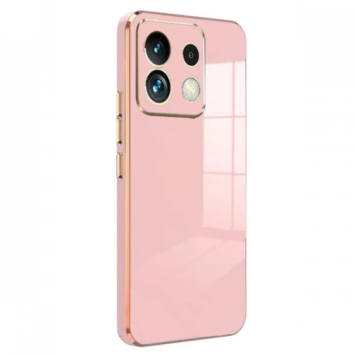 Mey İthalat®   Poco M6 Pro 4G Kılıf Volet Silikon - Pembe