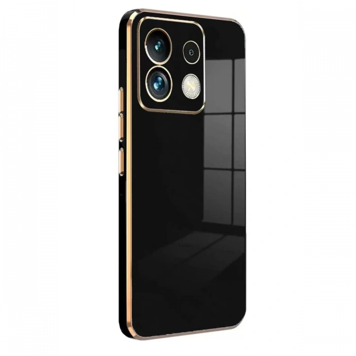Mey İthalat®   Poco M6 Pro 4G Kılıf Volet Silikon - Siyah