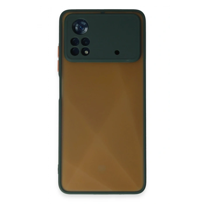 Mey İthalat®   Poco X4 Pro 5G Kılıf Montreal Silikon Kapak - Yeşil