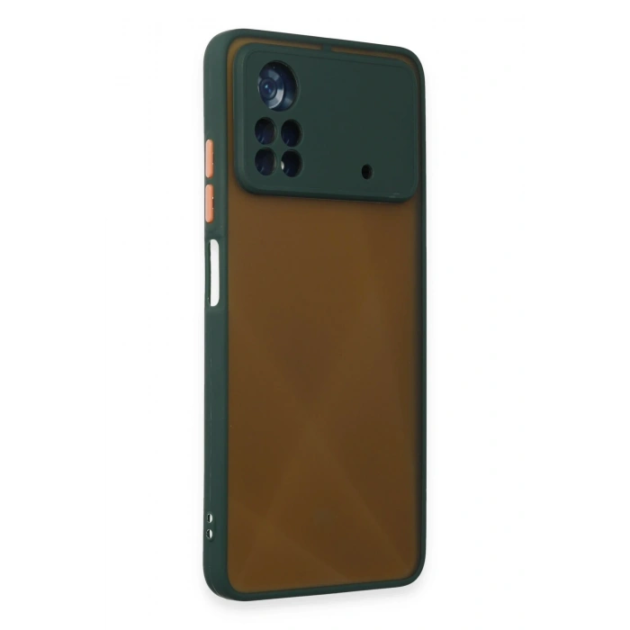 Mey İthalat®   Poco X4 Pro 5G Kılıf Montreal Silikon Kapak - Yeşil