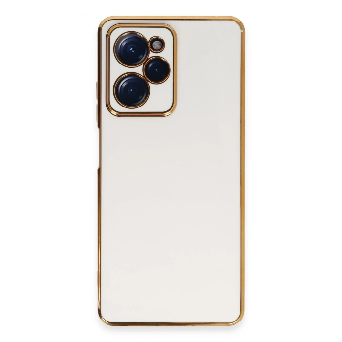 Mey İthalat®   Poco X5 Pro 5G Kılıf Volet Silikon - Beyaz