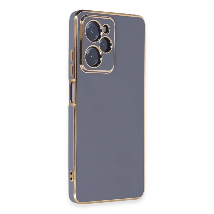 Mey İthalat®   Poco X5 Pro 5G Kılıf Volet Silikon - Mavi