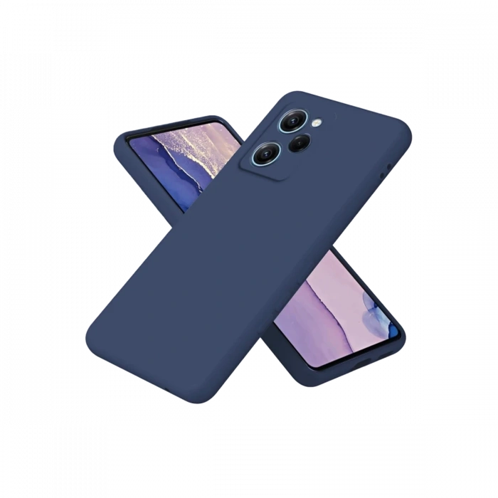 Mey İthalat®   Poco X5 Pro 5G Nano içi Kadife Silikon - Lacivert