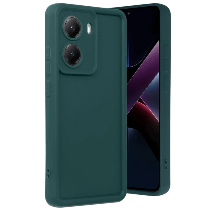 Mey İthalat®   Poco X7 Pro Viera Silikon - Koyu Yeşil