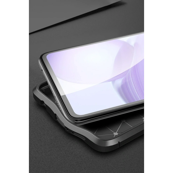 Mey İthalat®   Pocophone X3 Kılıf Auto Focus Kapak - Kırmızı
