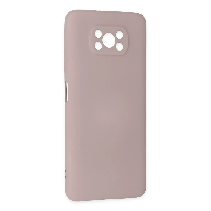 Mey İthalat®   Pocophone X3 Kılıf Nano içi Kadife Silikon - Pudra