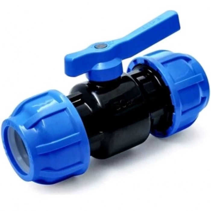 Mey İthalat® Poelsan Mavi Kaplin Küresel Vana 25X25 mm