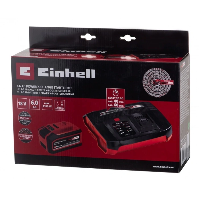 Mey İthalat®  Power X-Change 4-6 Ah Akü ve Şarj Cihazı Seti