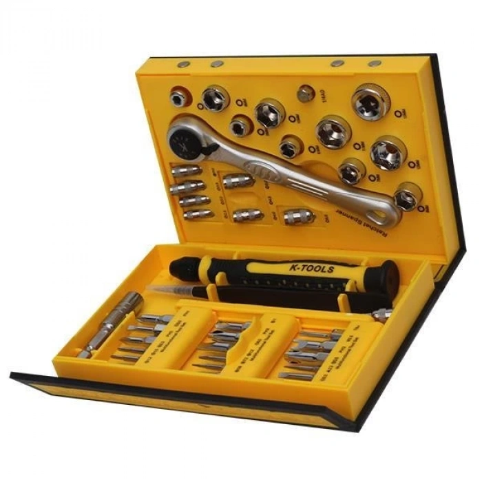 Mey İthalat® Powermaster 19629 Tamirci Tornavida Takımı 48 Parça