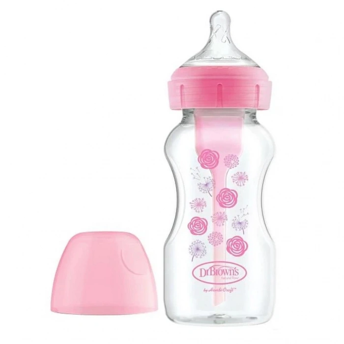 Mey İthalat®   PP Geniş Ağız Options Biberon 270 ml Pembe