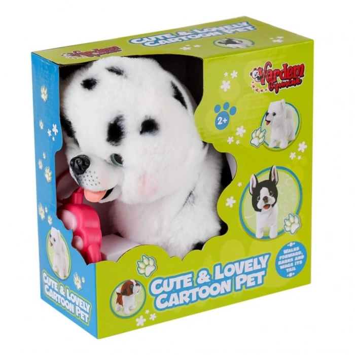 Mey İthalat® PR66022-25 Yürüyen Tasmalı Peluş Köpek
