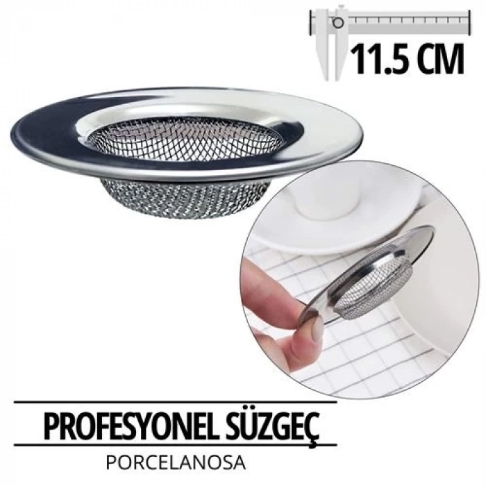 Mey İthalat®  Profesyonel 11,50 cm Çap Lavabo Süzgeci 718175