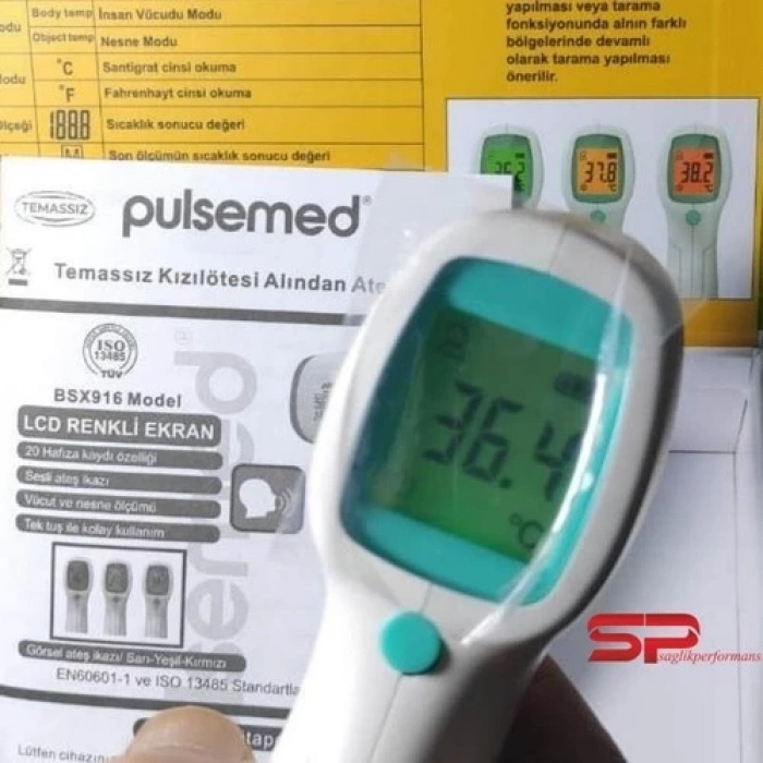 Mey İthalat® Pulsemed Temız Ateş Ölçer