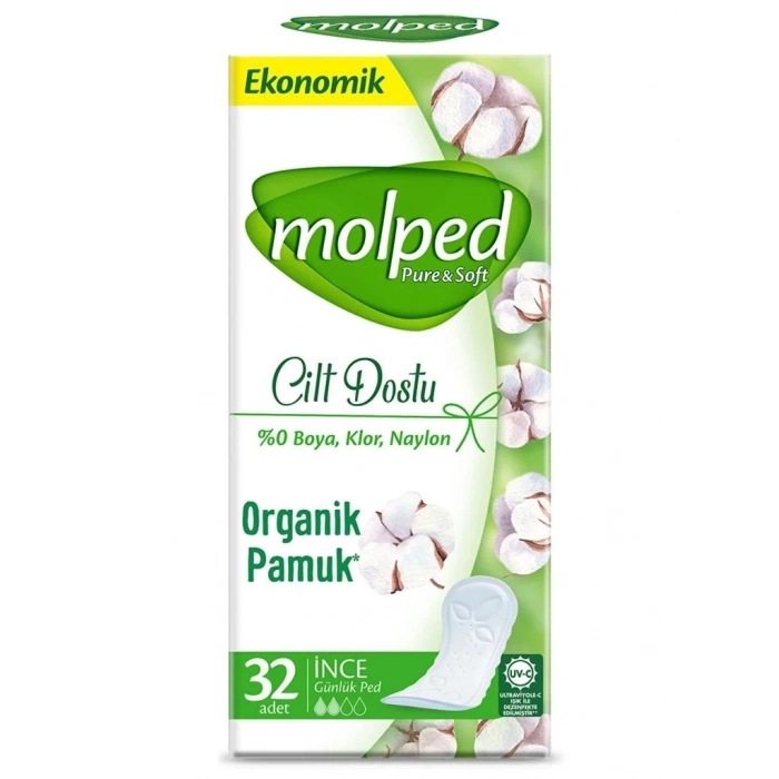 Mey İthalat®   Pure&Soft Cilt Dostu Ped Eko 32 Adet