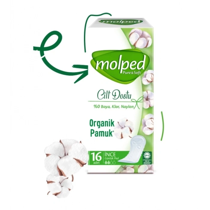 Mey İthalat®   Pure&Soft İnce Günlük Ped 16 Adet