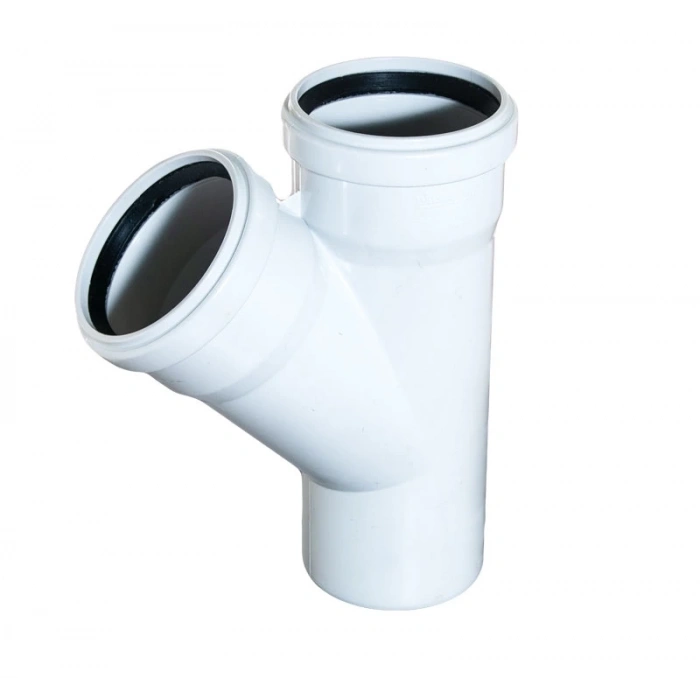 Mey İthalat® Pvc Atık Su Borusu 110x50 Tek Çatal 45 Derece 10 Adet