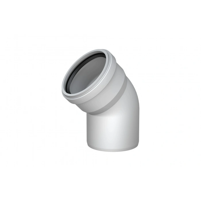 Mey İthalat® Pvc Atık Su Borusu 45 derece 125 mm 10 Adet