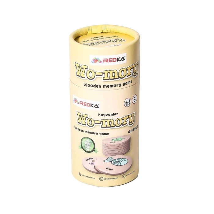 Mey İthalat® RD5644  Wo-mory Ahşap Hafıza Oyunu
