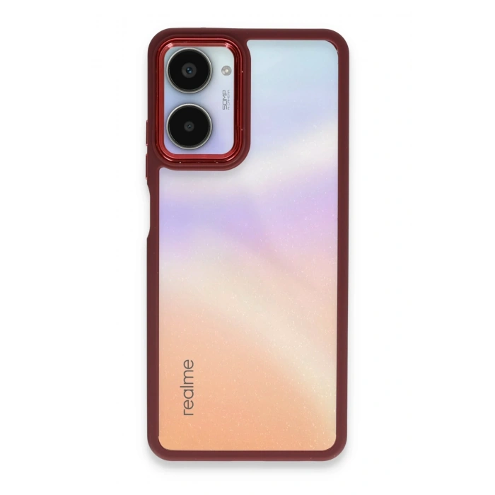 Mey İthalat®  Realme 10 Pro 5G Kılıf Dora Kapak - Kırmızı