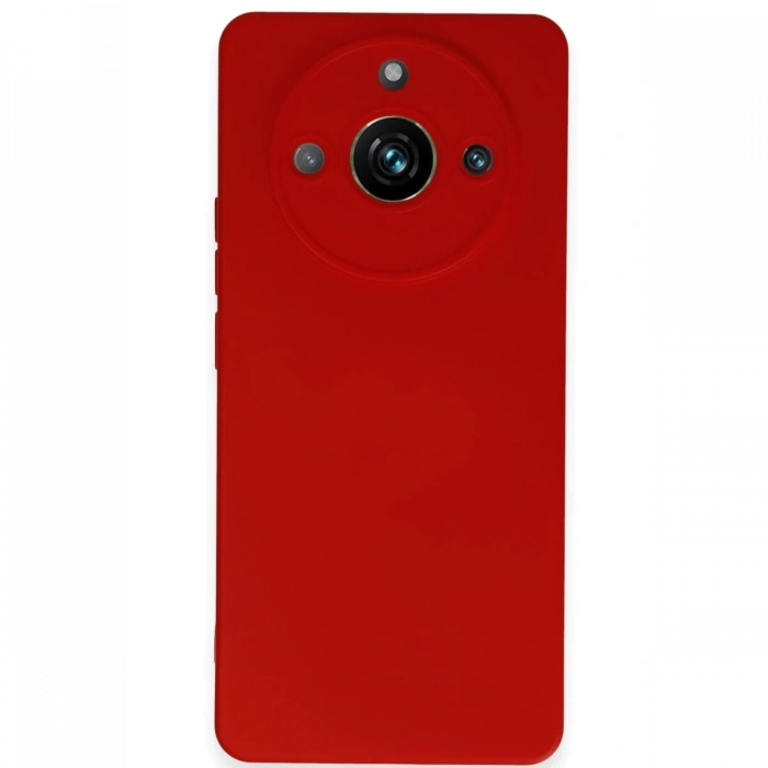 Mey İthalat®  Realme 11 Pro Kılıf Nano içi Kadife Silikon - Kırmızı