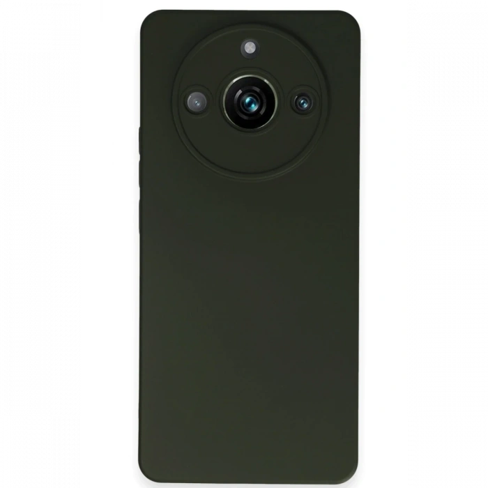 Mey İthalat®  Realme 11 Pro Kılıf Nano içi Kadife Silikon - Koyu Yeşil