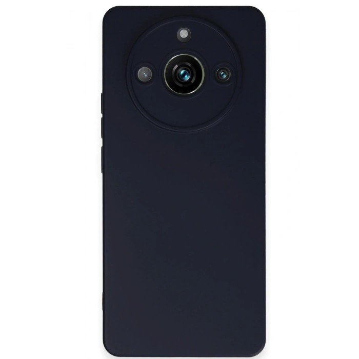 Mey İthalat®  Realme 11 Pro Kılıf Nano içi Kadife Silikon - Lacivert