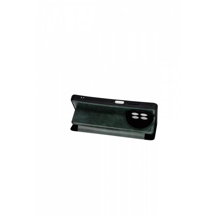 Mey İthalat®  Realme 12 5G Kılıf Flip Cover - Koyu Yeşil