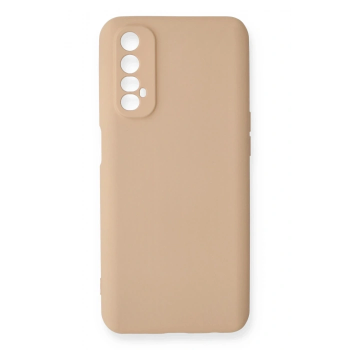 Mey İthalat®  Realme 7 Kılıf Nano içi Kadife Silikon - Pudra