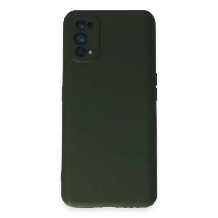 Mey İthalat®  Realme 7 Pro Kılıf Nano içi Kadife Silikon - Koyu Yeşil
