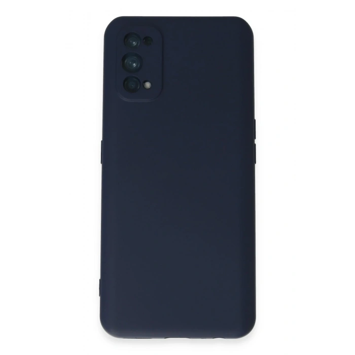 Mey İthalat®  Realme 7 Pro Kılıf Nano içi Kadife Silikon - Lacivert