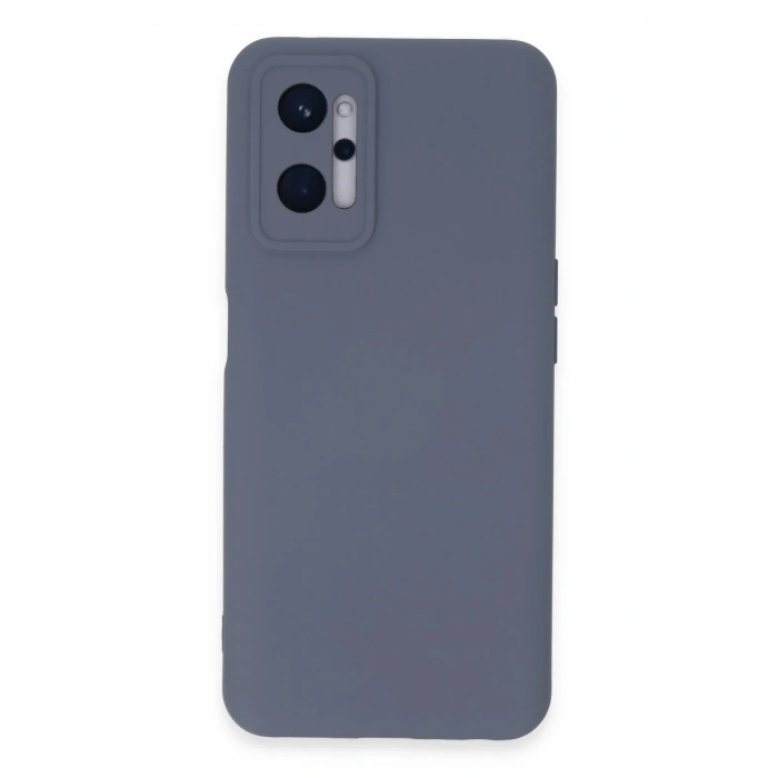 Mey İthalat®  Realme 9i 4G Kılıf Nano içi Kadife Silikon - Gri