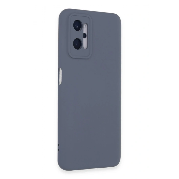 Mey İthalat®  Realme 9i 4G Kılıf Nano içi Kadife Silikon - Gri