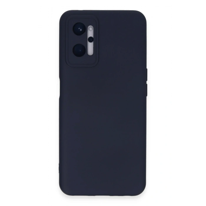 Mey İthalat®  Realme 9i 4G Kılıf Nano içi Kadife Silikon - Lacivert