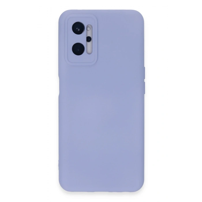 Mey İthalat®  Realme 9i 4G Kılıf Nano içi Kadife Silikon - Lila