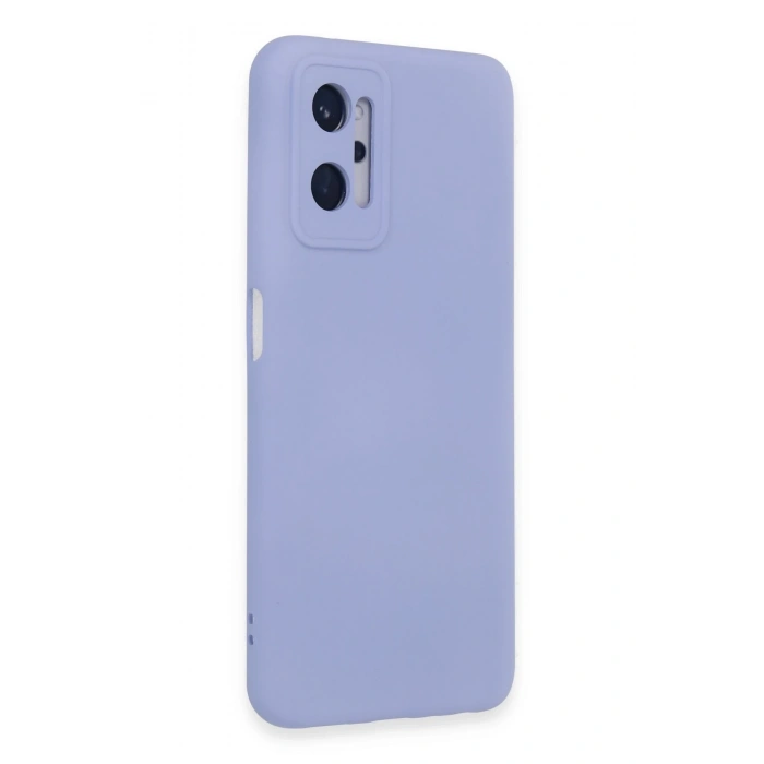Mey İthalat®  Realme 9i 4G Kılıf Nano içi Kadife Silikon - Lila