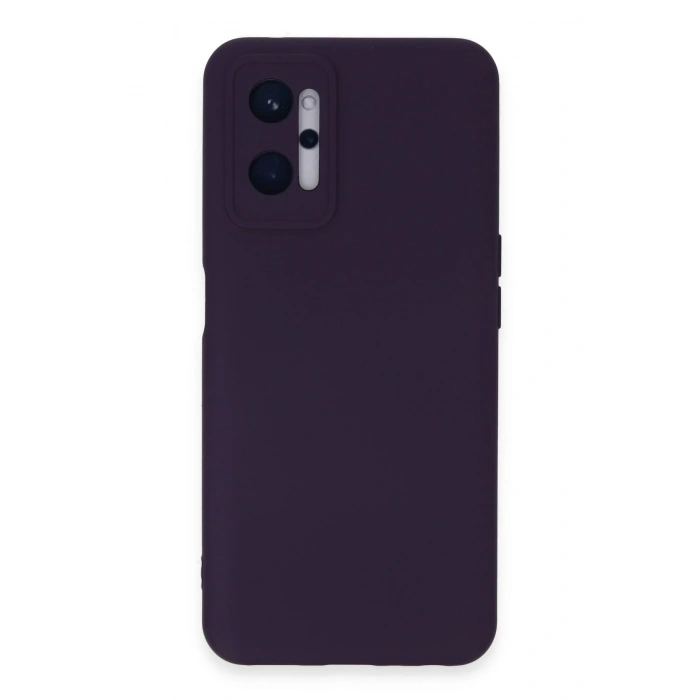 Mey İthalat®  Realme 9i 4G Kılıf Nano içi Kadife Silikon - Mor
