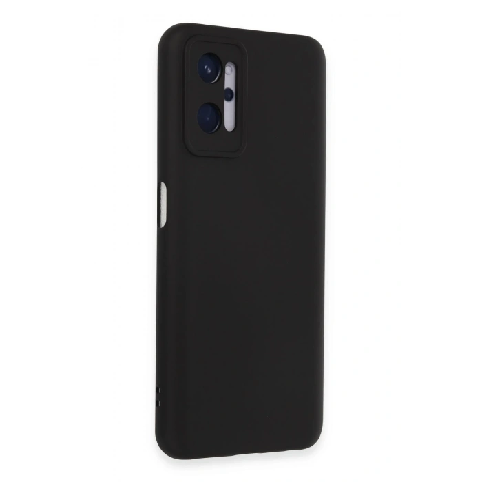 Mey İthalat®  Realme 9i 4G Kılıf Nano içi Kadife Silikon - Siyah