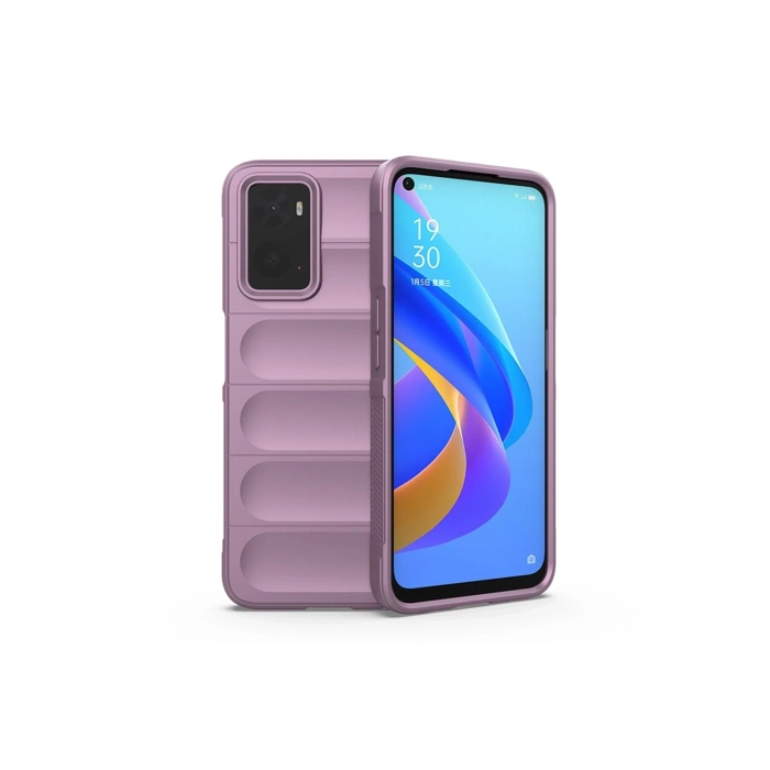 Mey İthalat®  Realme 9i 4G Kılıf Optimum Silikon - Mor