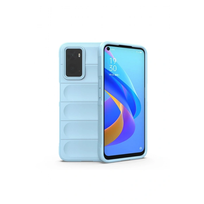 Mey İthalat®  Realme 9i 4G Kılıf Optimum Silikon - Sky Blue