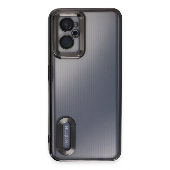 Mey İthalat®  Realme 9i 4G Kılıf Slot Silikon - Siyah