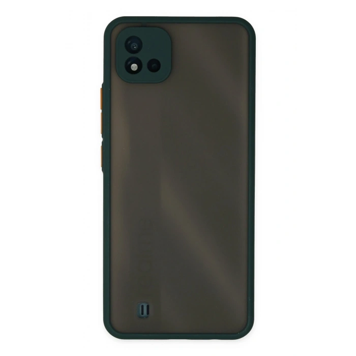 Mey İthalat®  Realme C11 2021 Kılıf Montreal Silikon Kapak - Yeşil