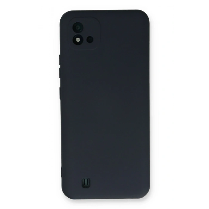 Mey İthalat®  Realme C11 2021 Kılıf Nano içi Kadife Silikon - Lacivert