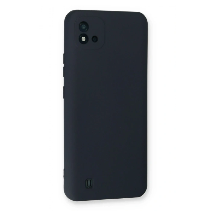Mey İthalat®  Realme C11 2021 Kılıf Nano içi Kadife Silikon - Lacivert
