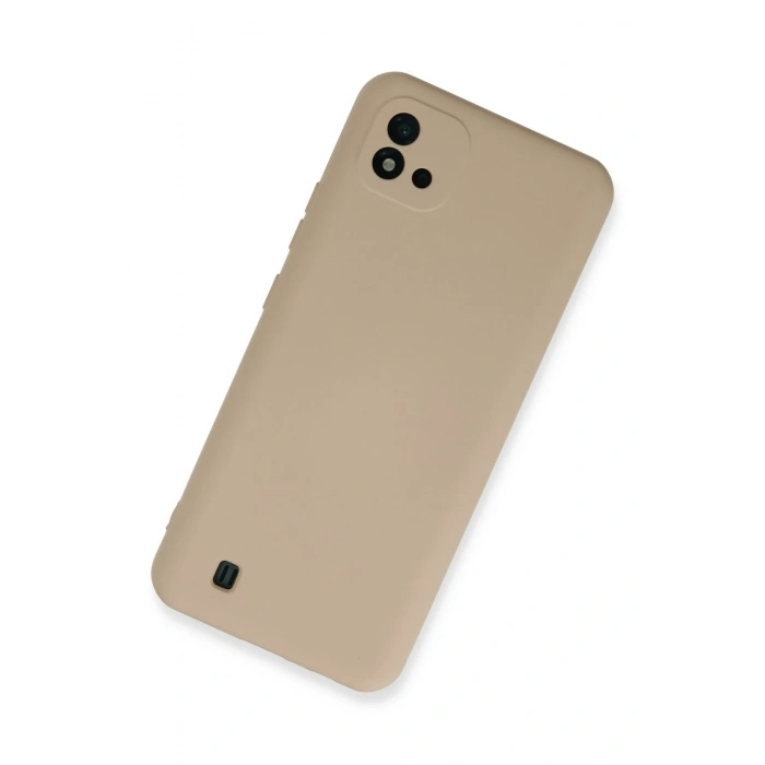 Mey İthalat®  Realme C11 2021 Kılıf Nano içi Kadife Silikon - Pudra