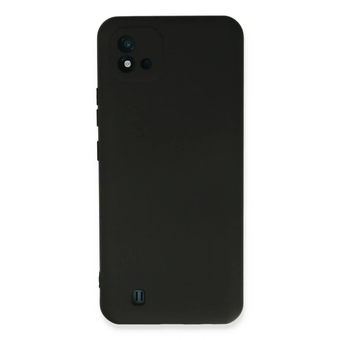 Mey İthalat®  Realme C11 2021 Kılıf Nano içi Kadife Silikon - Siyah