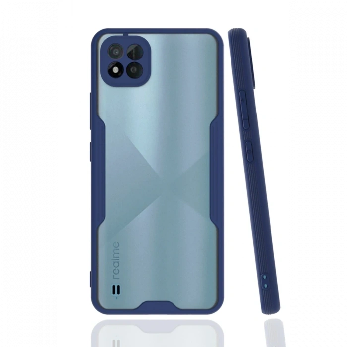 Mey İthalat®  Realme C11 2021 Kılıf Platin Silikon - Lacivert