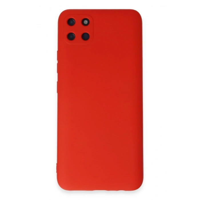 Mey İthalat®  Realme C11 Kılıf Nano içi Kadife Silikon - Kırmızı
