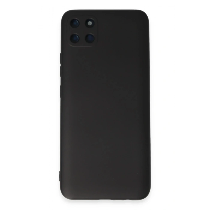 Mey İthalat®  Realme C11 Kılıf Nano içi Kadife Silikon - Siyah