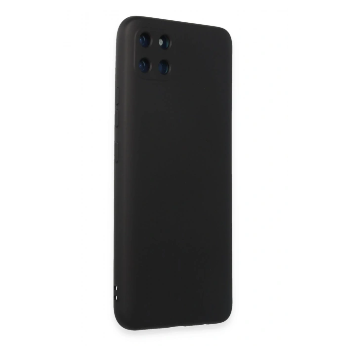 Mey İthalat®  Realme C11 Kılıf Nano içi Kadife Silikon - Siyah